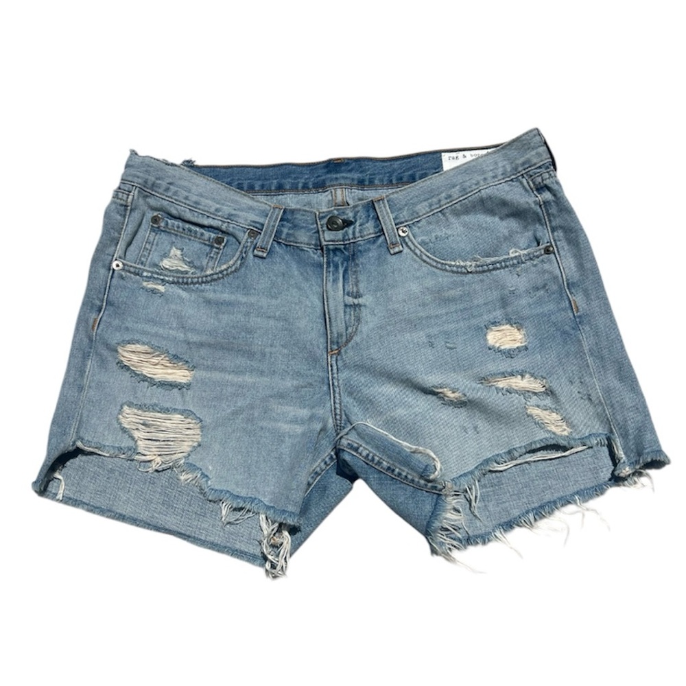 NWT Rag & Bone Dixon Boyfriend Shorts Distressed Size 29